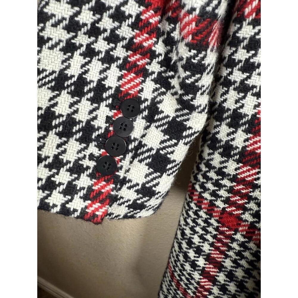 Talbots Women’s Plaid Wool Coat Sz 10 Classic Preppy Office Tweed - Picture 8 of 9